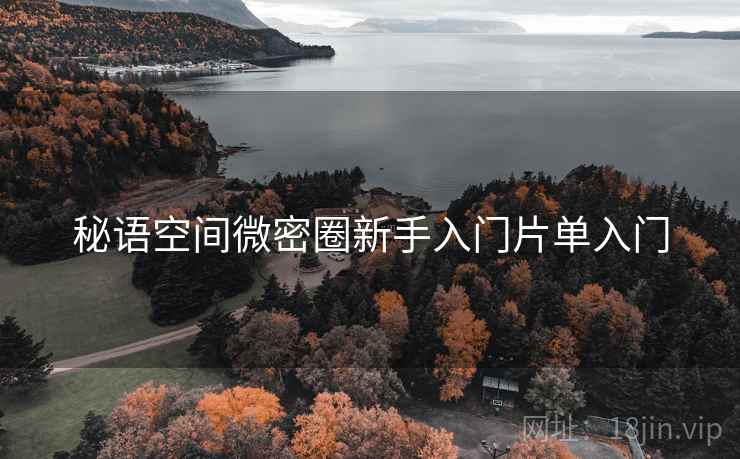 秘语空间微密圈新手入门片单入门
