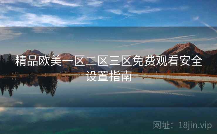精品欧美一区二区三区免费观看安全设置指南