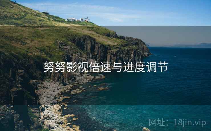 努努影视倍速与进度调节