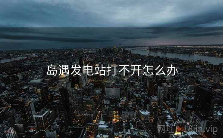 岛遇发电站打不开怎么办