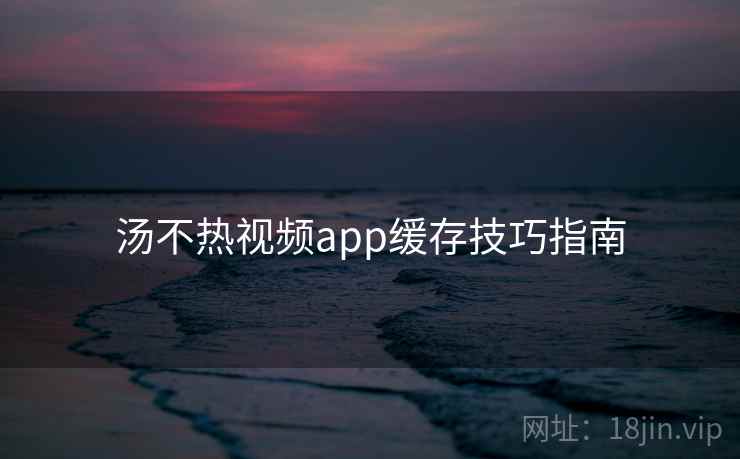 汤不热视频app缓存技巧指南