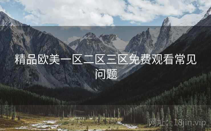 精品欧美一区二区三区免费观看常见问题